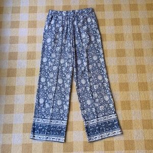 H&M Floral Wide Leg Trousers